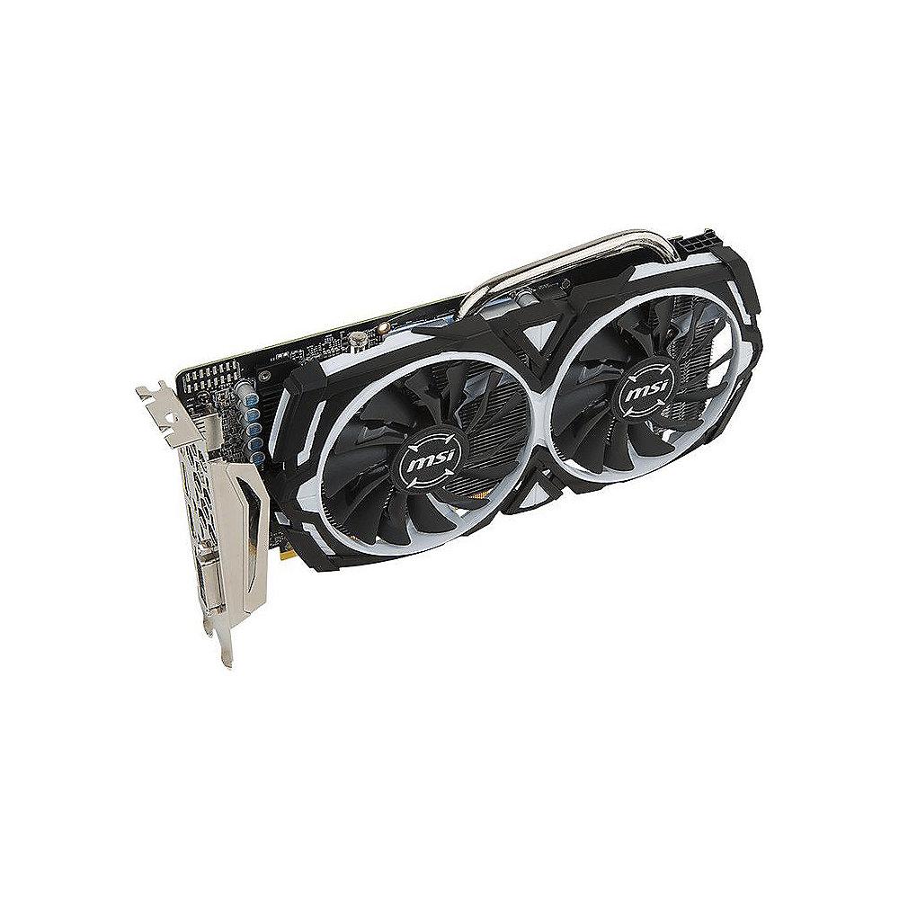 MSI AMD Radeon RX 570 Armor 8G OC 8GB Grafikkarte GDDR5 DVI/HDMI/3x DP