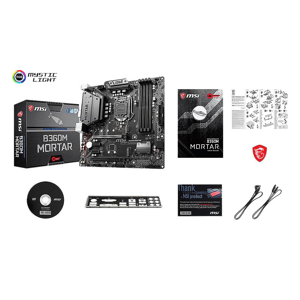 MSI B360M Mortar mATX Mainboard Sockel 1151 (Coffee Lake)