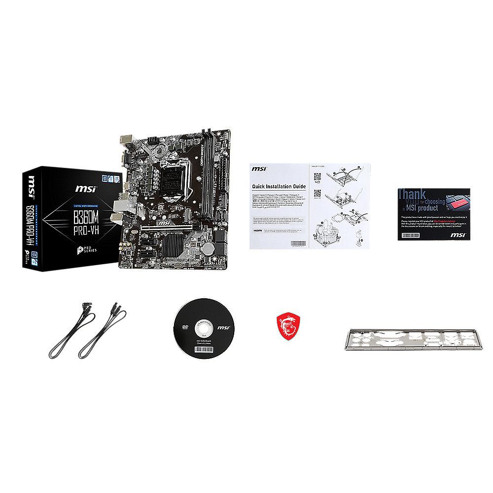 MSI B360M PRO-VH mATX Mainboard Sockel 1151 (Coffee Lake)