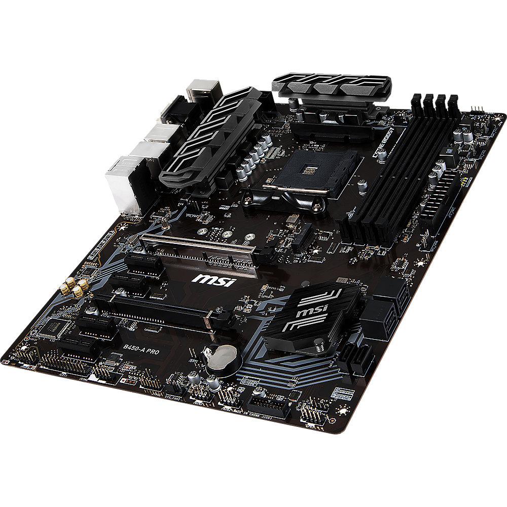 MSI B450-A Pro ATX Mainboard Sockel AM4 M.2/VGA/DVI/HDMI/USB3.1