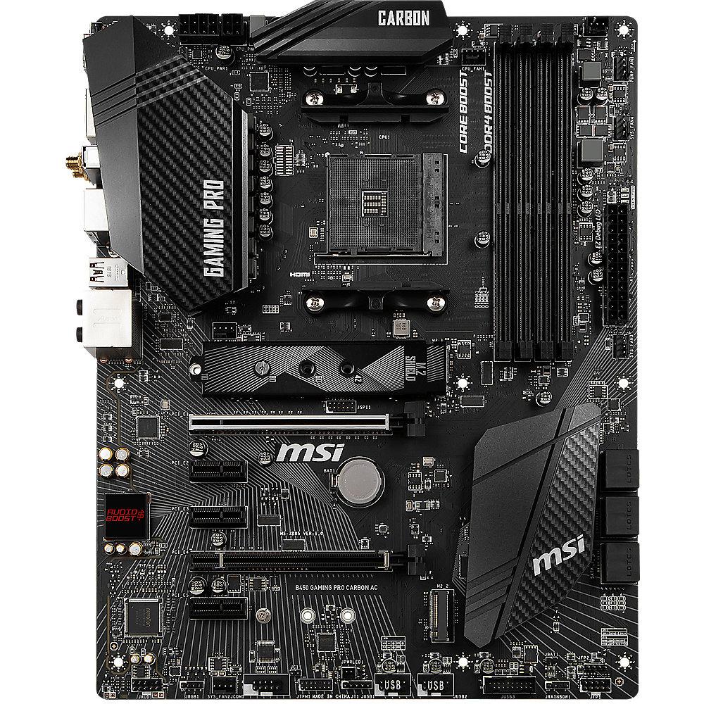 MSI B450 Gaming Pro Carbon AC ATX Mainboard Sockel AM4 2xM.2/DP/HDMI/WLAN/BT