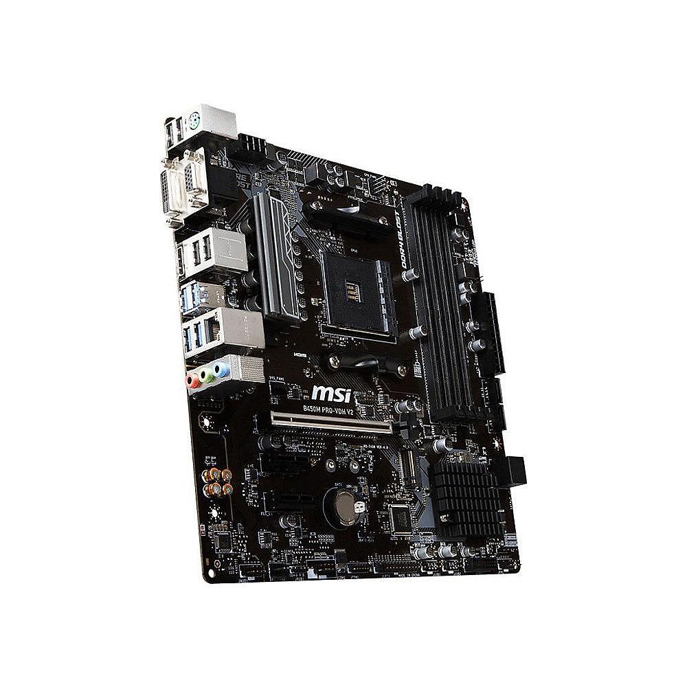 MSI B450M Pro-VDH V2 mATX Mainboard Sockel AM4 M.2/DVI/HDMI/VGA