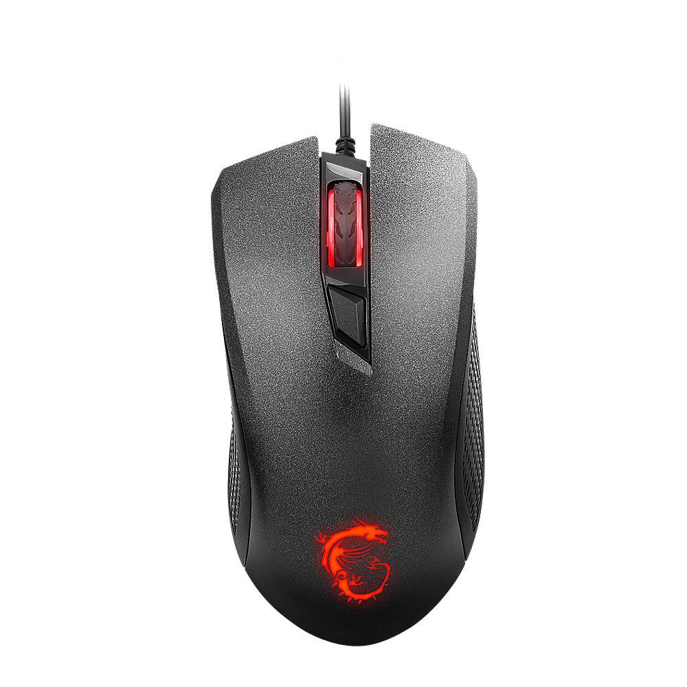 MSI Clutch GM10 Gaming Mause schwarz, USB, MSI, Clutch, GM10, Gaming, Mause, schwarz, USB