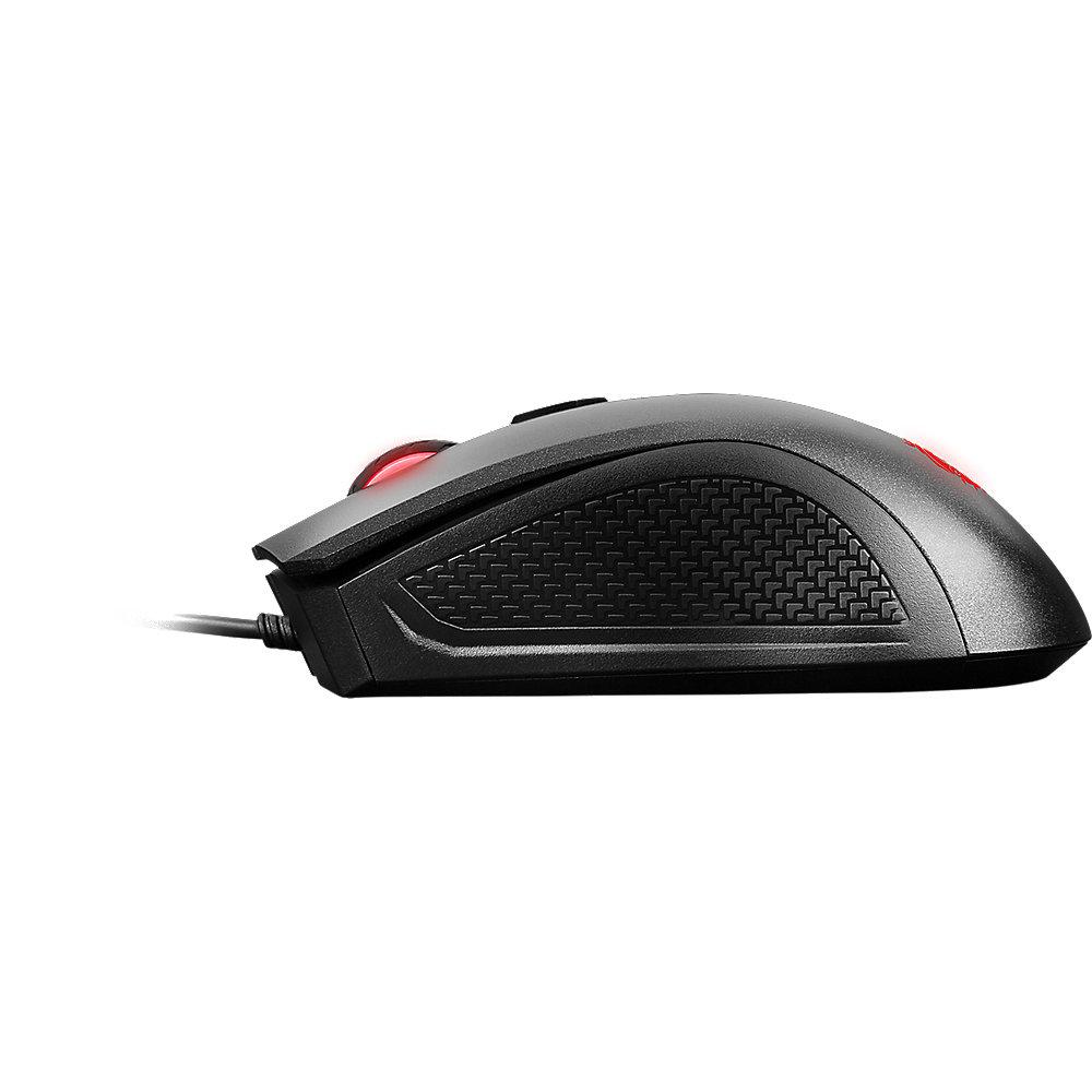 MSI Clutch GM10 Gaming Mause schwarz, USB, MSI, Clutch, GM10, Gaming, Mause, schwarz, USB