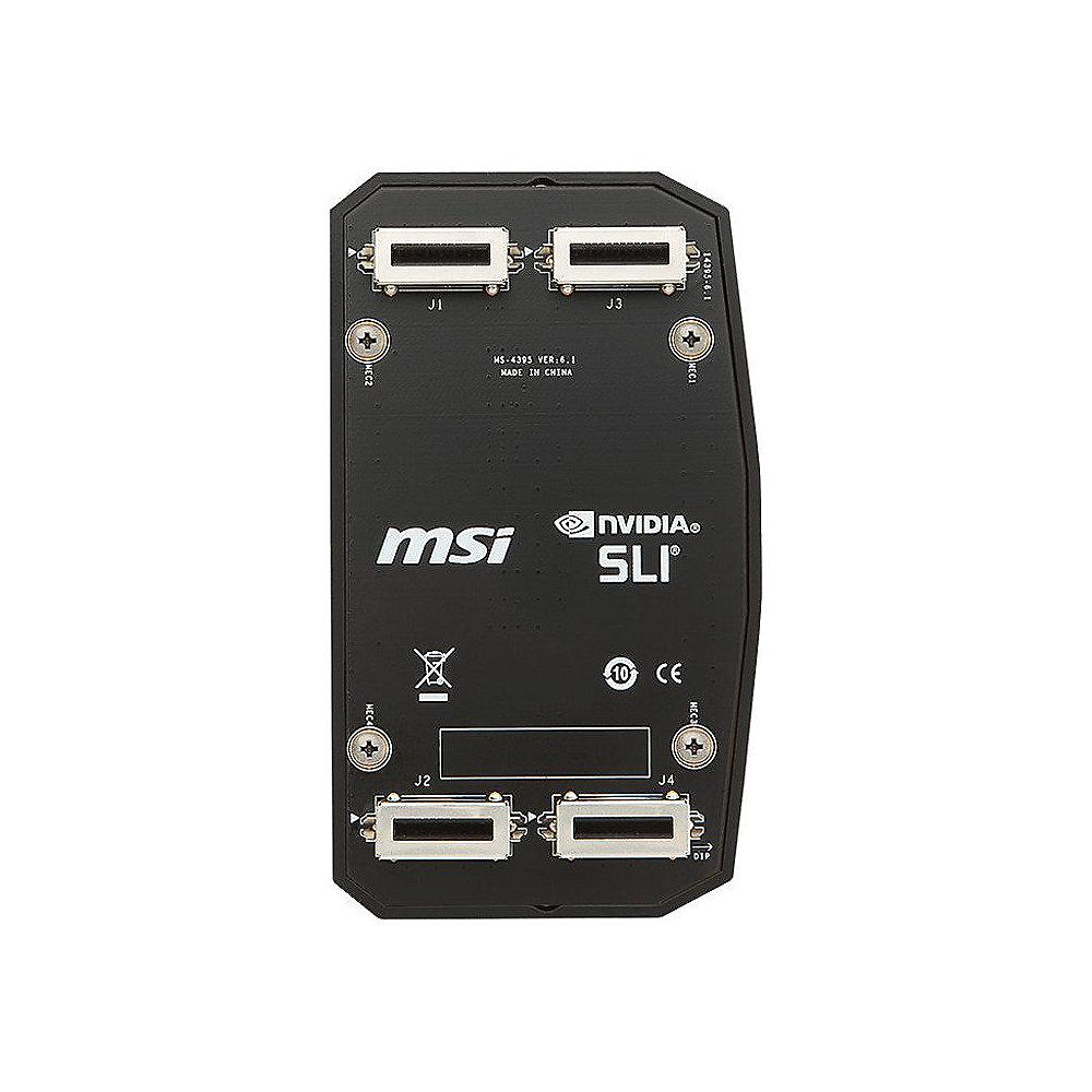 MSI Gaming SLI-HB-Bridge L (2-way), 80mm, MSI, Gaming, SLI-HB-Bridge, L, 2-way, 80mm