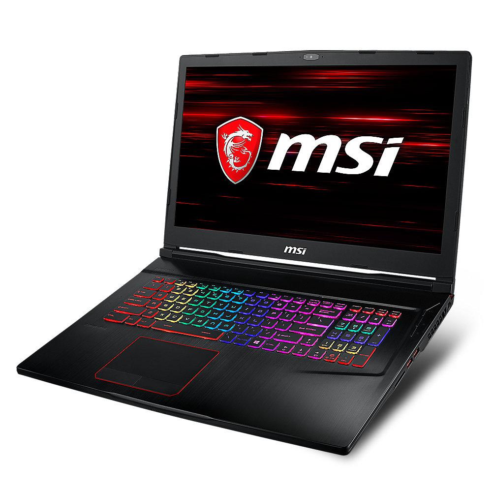 MSI GE73 8RE-010 Raider RGB  17,3"FHD i7-8750H 16GB/1TB 256GB SSD GTX1060 Win10