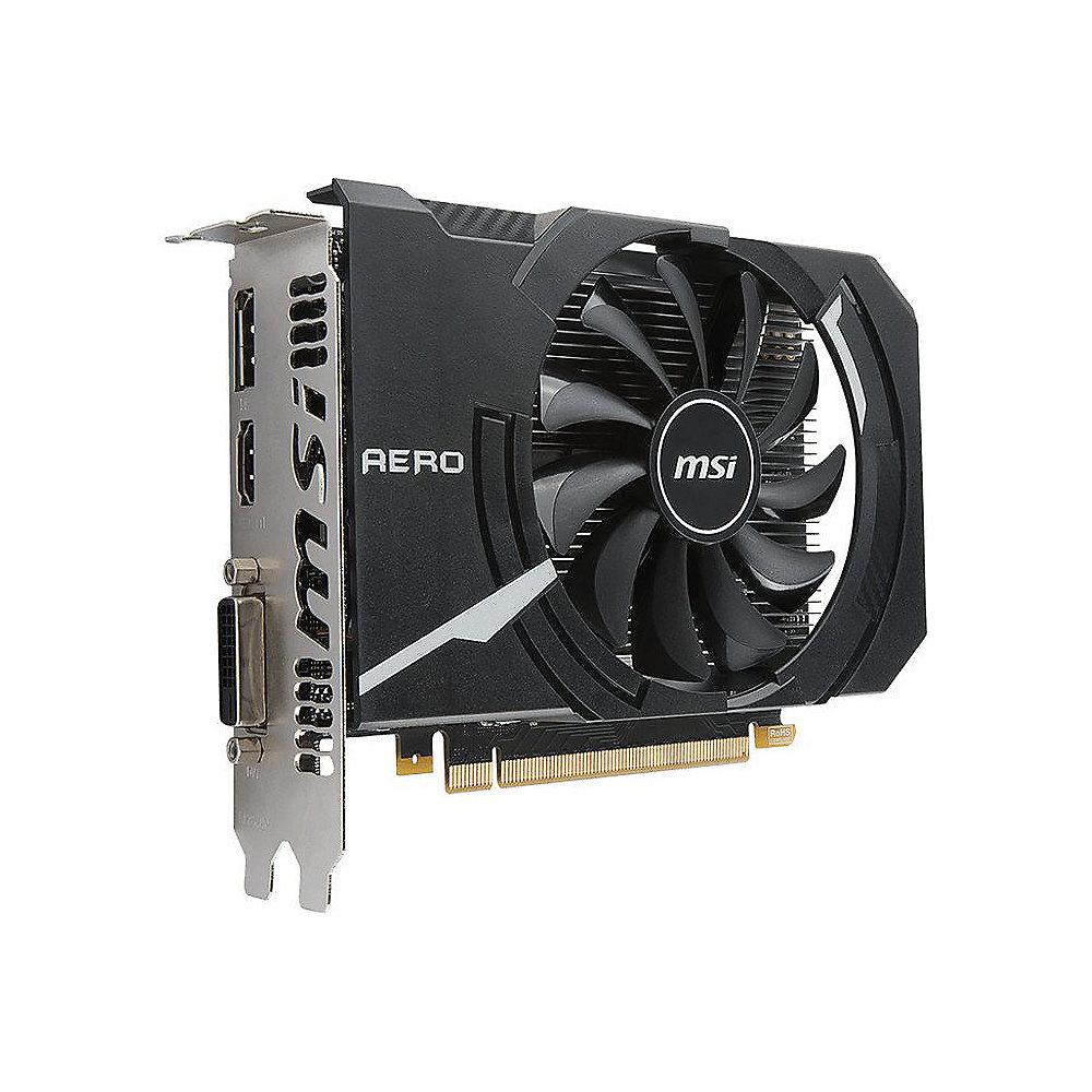 MSI GeForce GTX 1050 AERO ITX 2G OCV1 2GB GDDR5 DVI/HDMI/DP Grafikkarte, MSI, GeForce, GTX, 1050, AERO, ITX, 2G, OCV1, 2GB, GDDR5, DVI/HDMI/DP, Grafikkarte