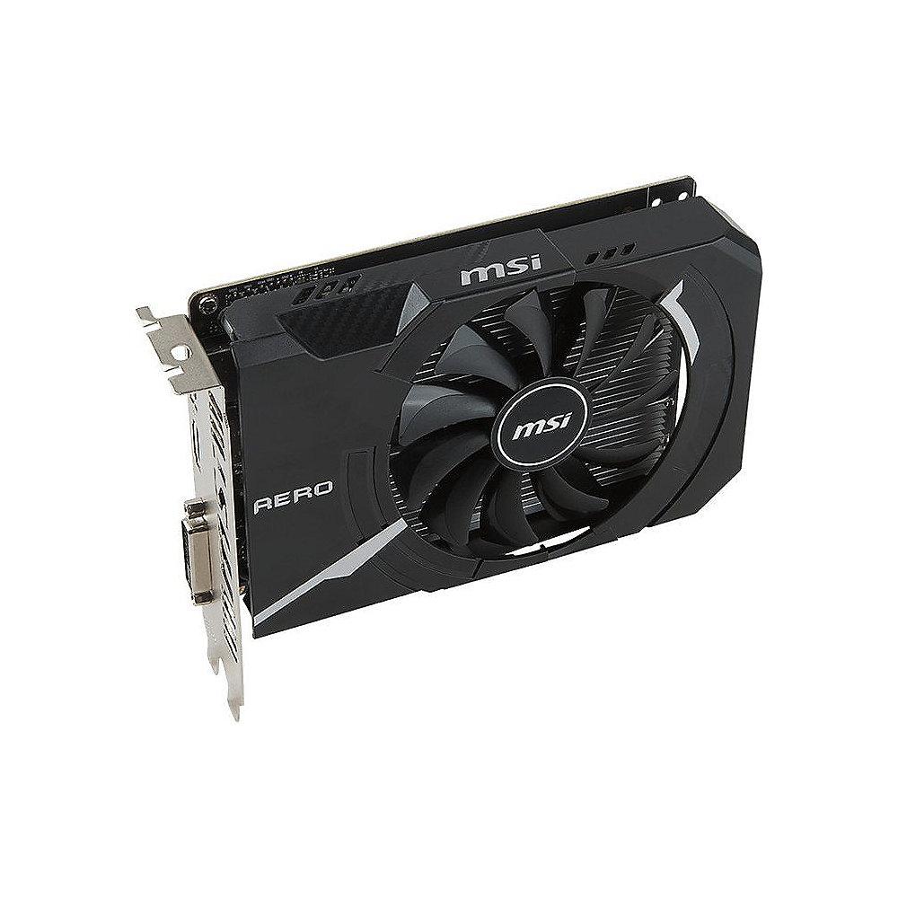 MSI GeForce GTX 1050 AERO ITX 2G OCV1 2GB GDDR5 DVI/HDMI/DP Grafikkarte