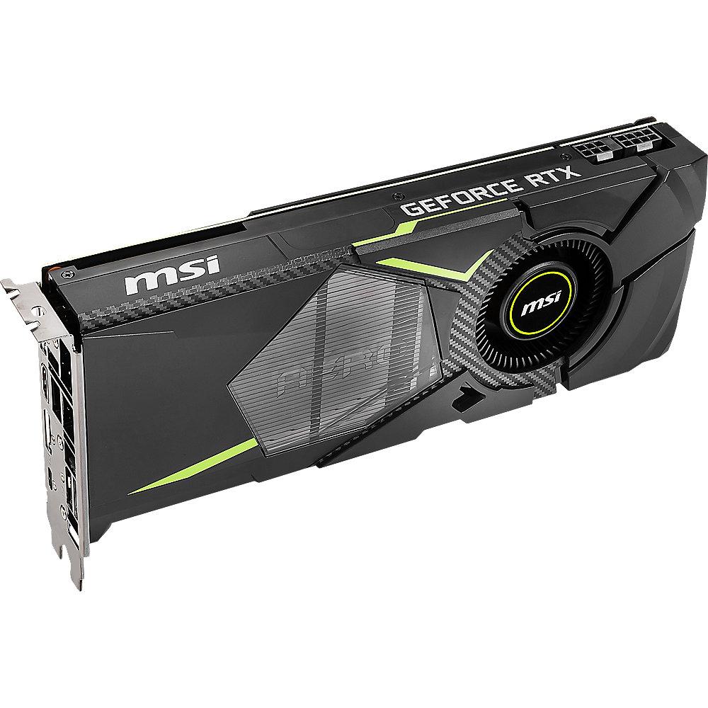 MSI GeForce RTX 2070 Aero 8GB GDDR6 Grafikkarte 3xDP/HDMI/USB-C, MSI, GeForce, RTX, 2070, Aero, 8GB, GDDR6, Grafikkarte, 3xDP/HDMI/USB-C