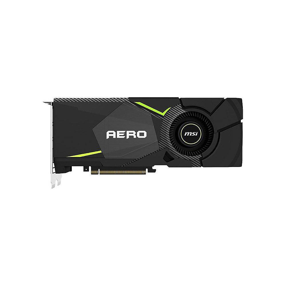 MSI GeForce RTX 2080 AERO 8GB GDDR6 Grafikkarte 3xDP/HDMI/USB (TypC)