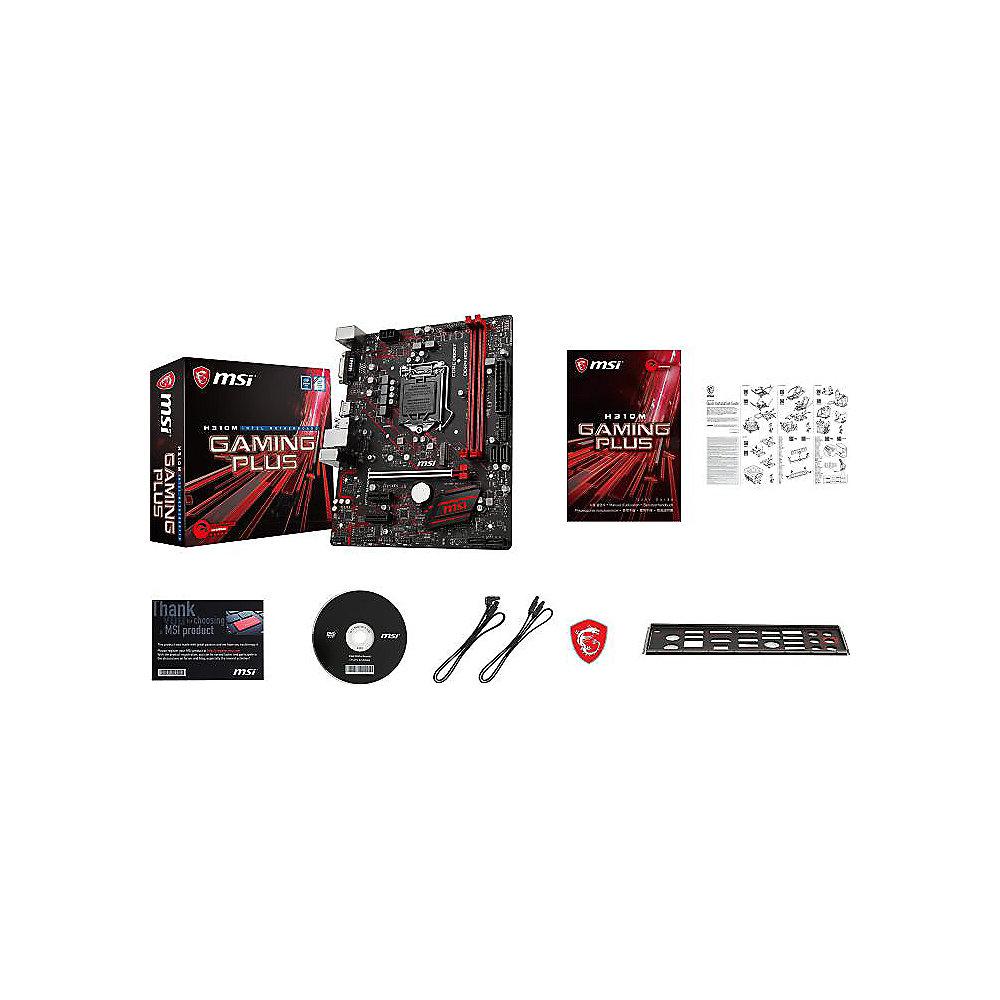 MSI H310M Gaming Plus mATX Mainboard Sockel 1151v2 (Coffee Lake)