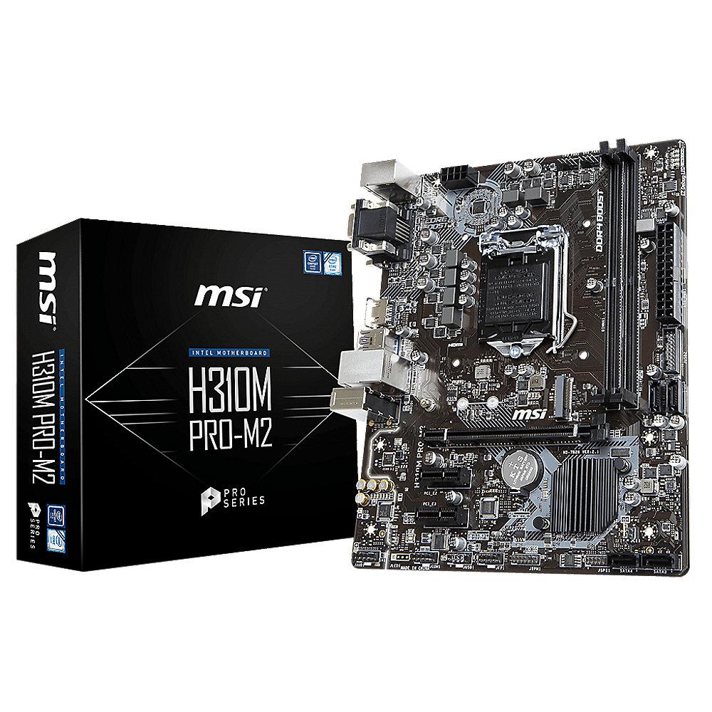 MSI H310M Pro-M2 mATX Mainboard Sockel 1151v2 (Coffee Lake)