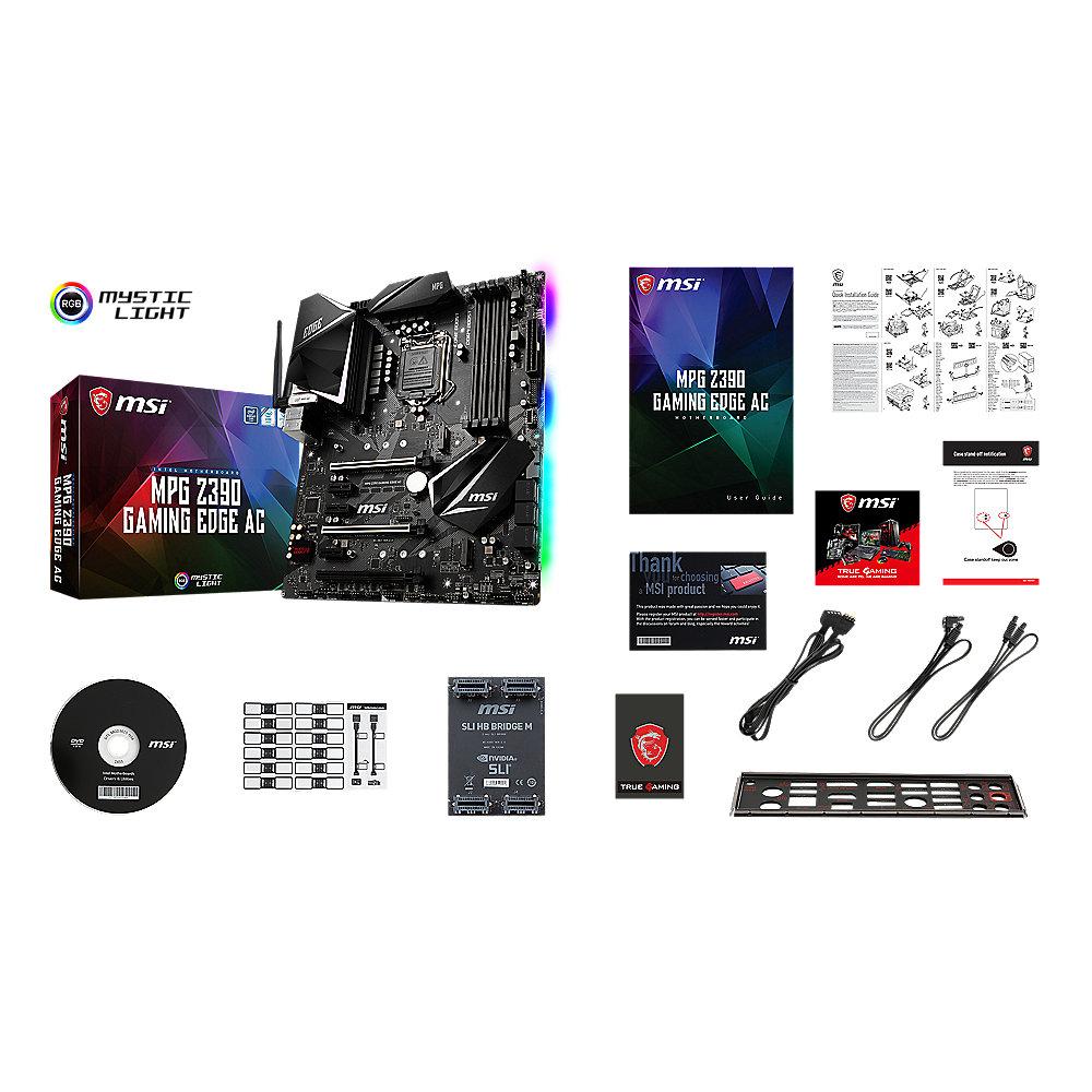 MSI MPG Z390 Gaming Edge AC ATX Mainboard Sockel 1151, MSI, MPG, Z390, Gaming, Edge, AC, ATX, Mainboard, Sockel, 1151