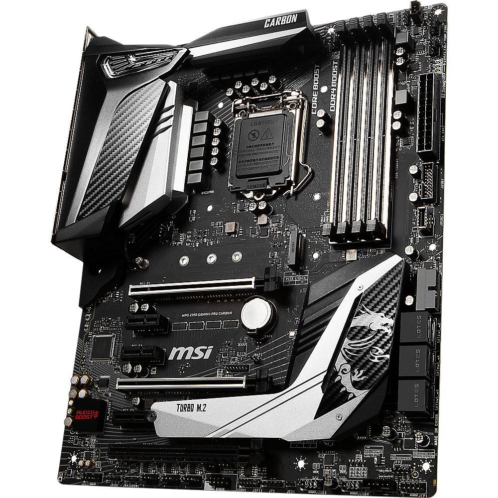 MSI MPG Z390 Gaming Pro Carbon ATX Mainboard Sockel 1151, MSI, MPG, Z390, Gaming, Pro, Carbon, ATX, Mainboard, Sockel, 1151