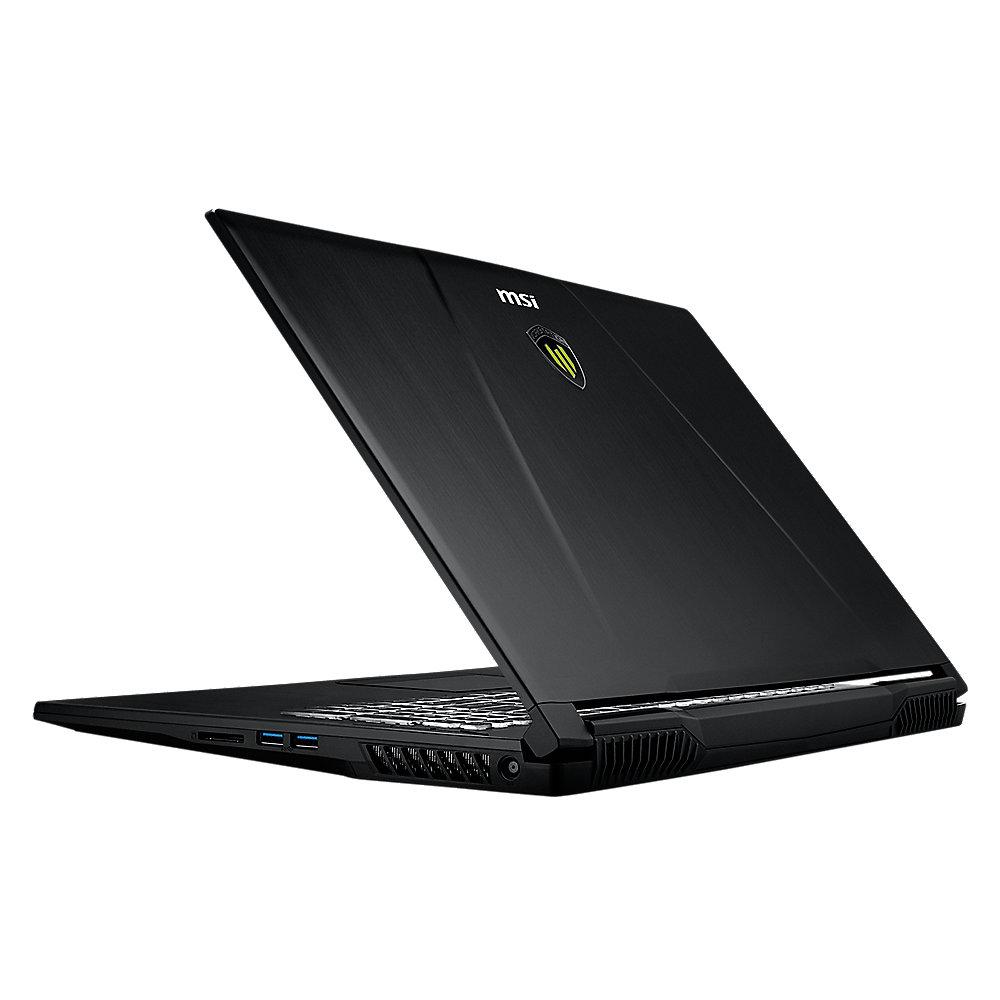 MSI WE73 8SJ-233 17,3"UHD i 7-8750H 16GB/1TB 256GB SSD Quadro P2000 W10P