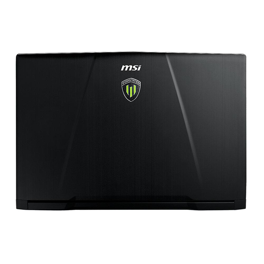 MSI WE73 8SJ-233 17,3"UHD i 7-8750H 16GB/1TB 256GB SSD Quadro P2000 W10P