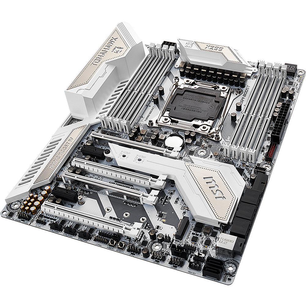 MSI X299 Tomahawk Arctic ATX Mainboard Sockel 2066 USB3.1(C)/M.2, MSI, X299, Tomahawk, Arctic, ATX, Mainboard, Sockel, 2066, USB3.1, C, /M.2