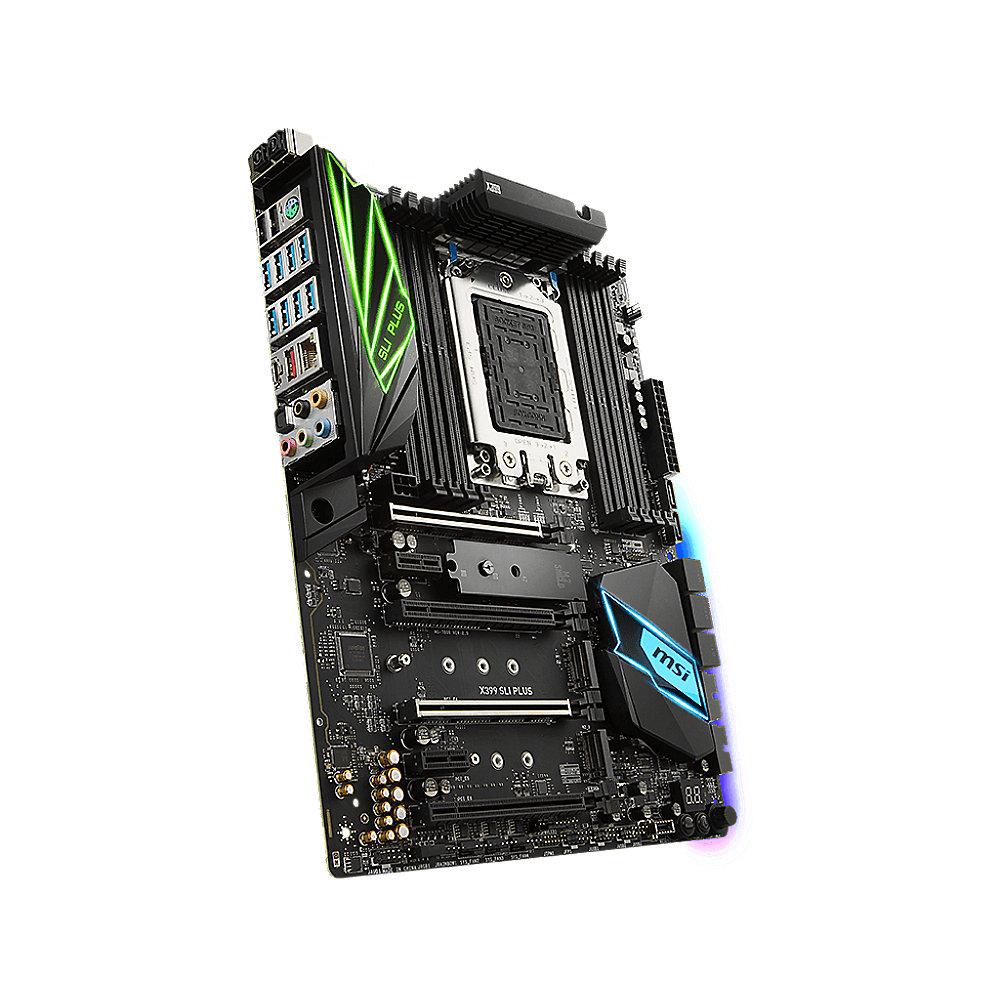 MSI X399 SLI Plus ATX Mainboard Sockel TR4 USB3.1(C)/3xM.2