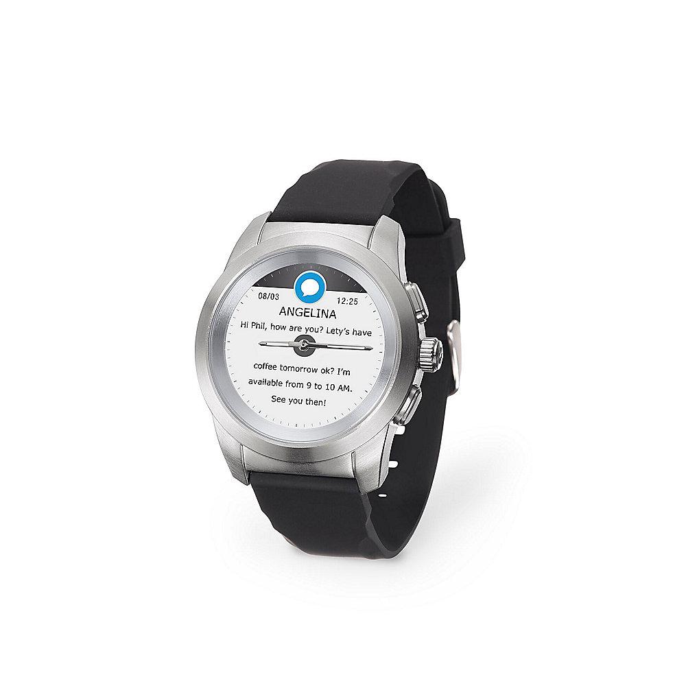 MyKronoz ZeTime hybride Smartwatch schwarz silber, MyKronoz, ZeTime, hybride, Smartwatch, schwarz, silber