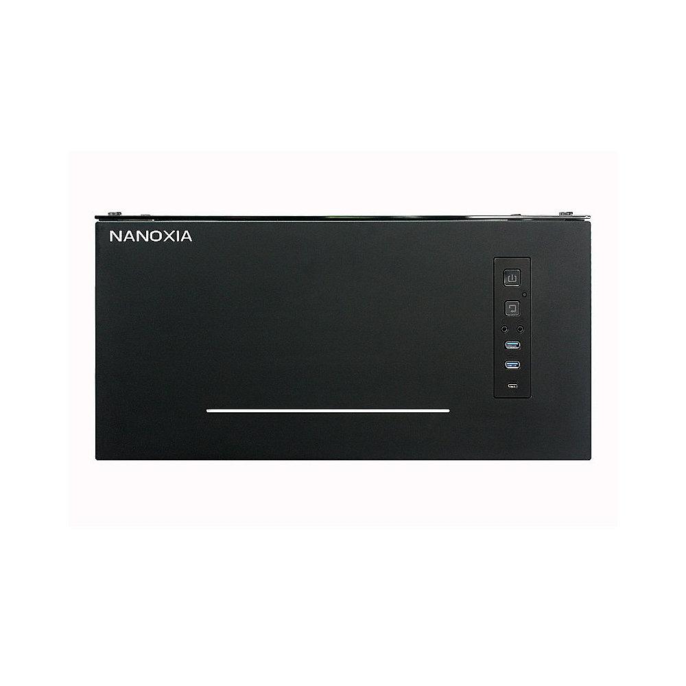 Nanoxia Project S HTPC Gehäuse ATX, schwarz mit Fenster