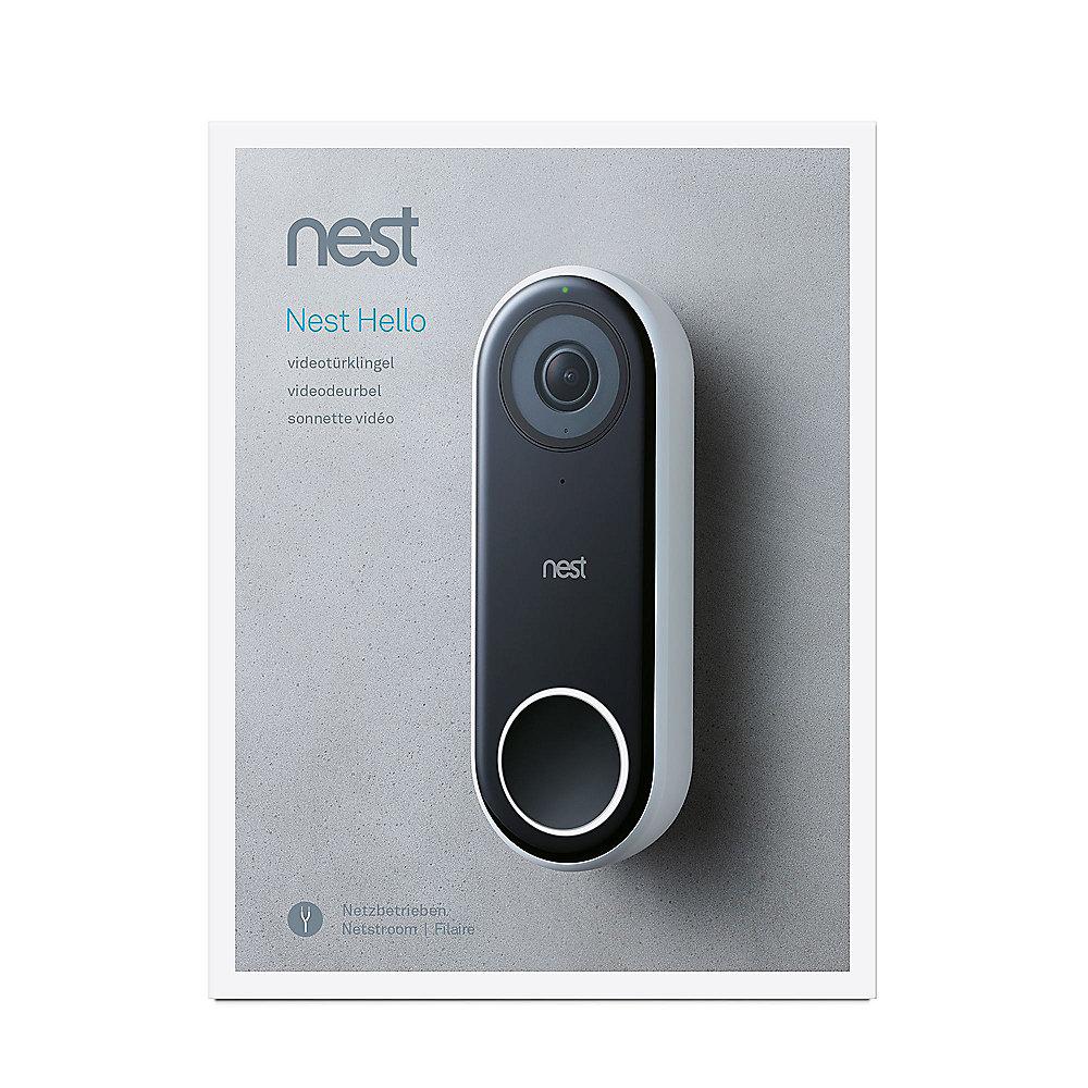 Nest Hello Videotürklingel   Google Home Mini Kreide