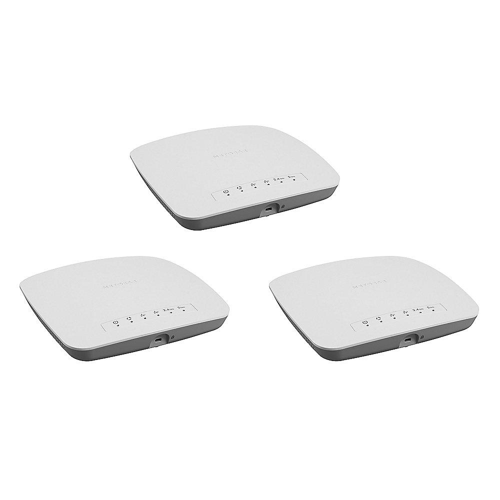 Netgear 3er Set WAC510 Business 2x2 Dualband Wls-AC Wave 2 Access Point mit App