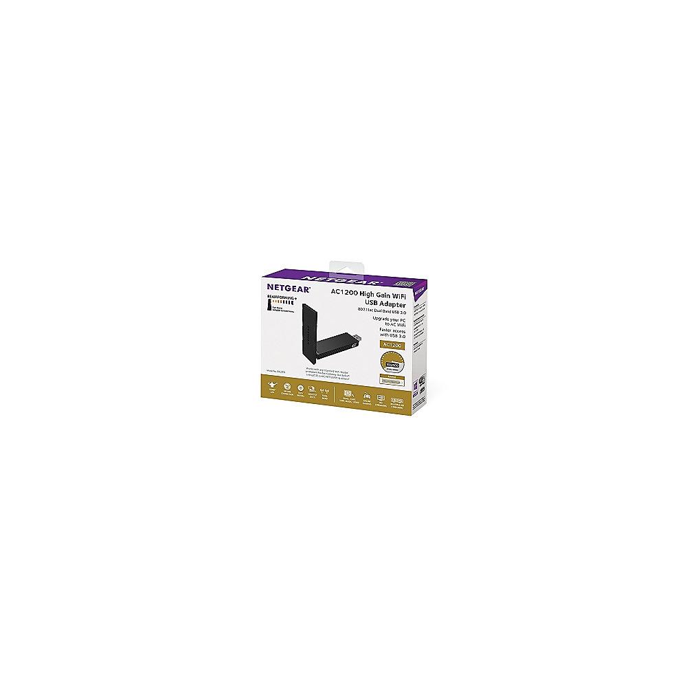 Netgear AC1200 A6210 High-Gain WLAN-ac (USB 3.0, Dual-Band) USB-Adapter