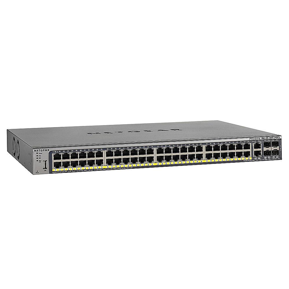 Netgear M4100-50-POE  ProSafe 48x Managed PoE  Switch (2 x 10Gb, 4x SFP)
