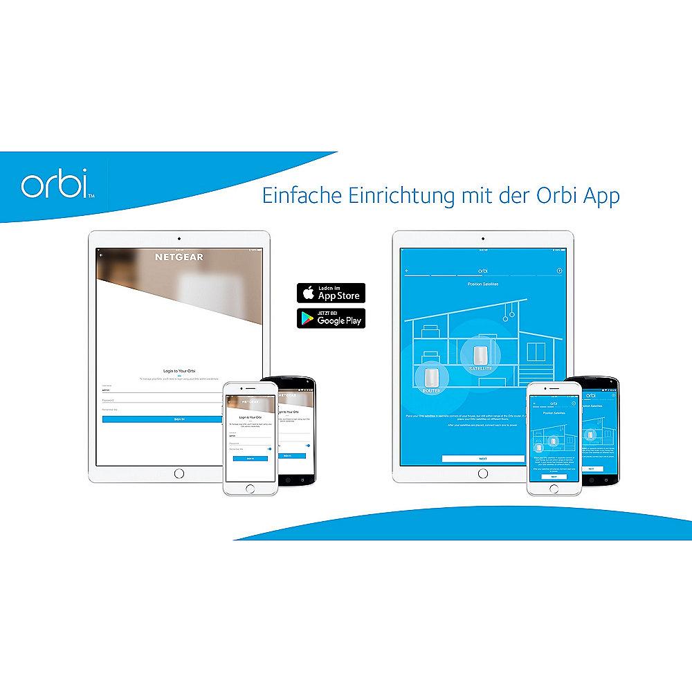 Netgear ORBI AC3000 Tri-Band WLAN System Set (Router   Satellit)