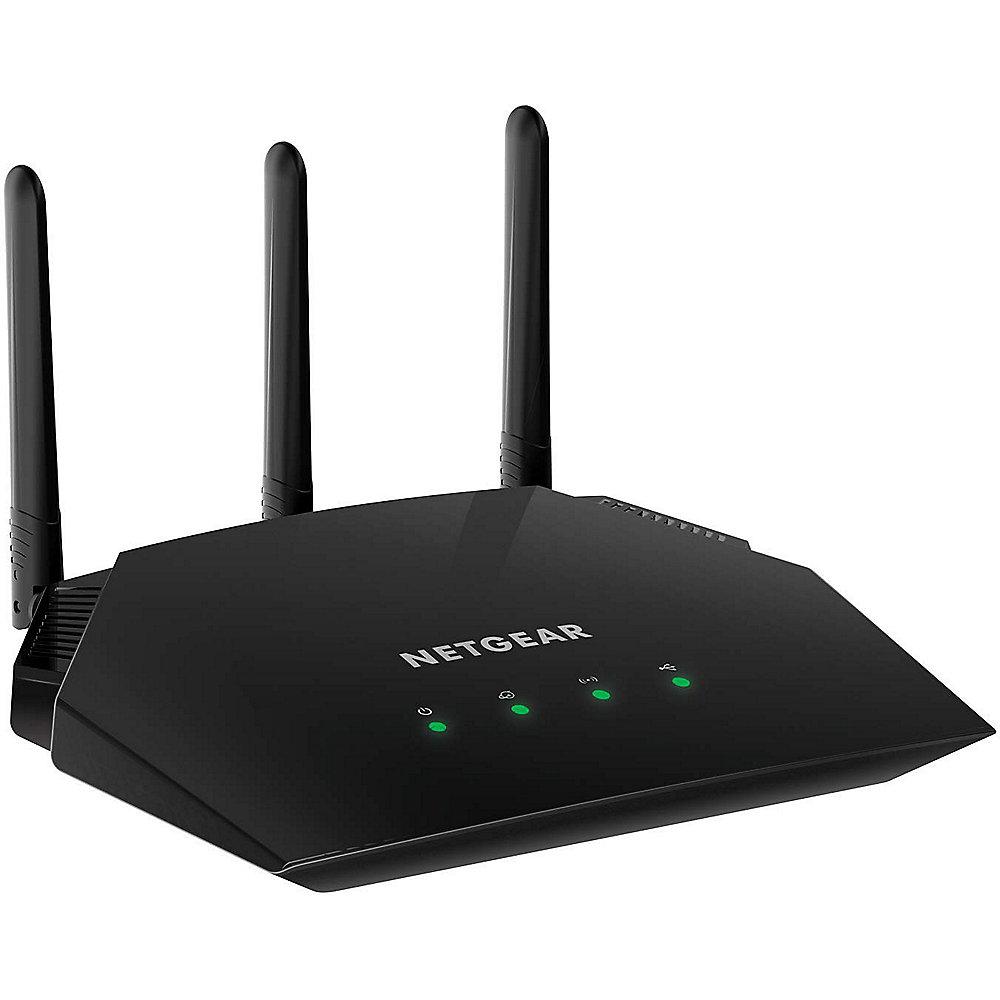 Netgear WAC124 AC2000 Dualband WLAN Router 4 Port Switch schwarz