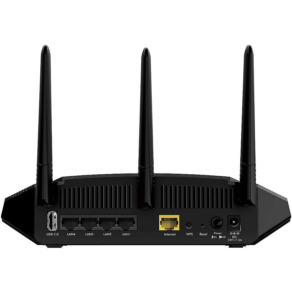 Netgear WAC124 AC2000 Dualband WLAN Router 4 Port Switch schwarz, Netgear, WAC124, AC2000, Dualband, WLAN, Router, 4, Port, Switch, schwarz