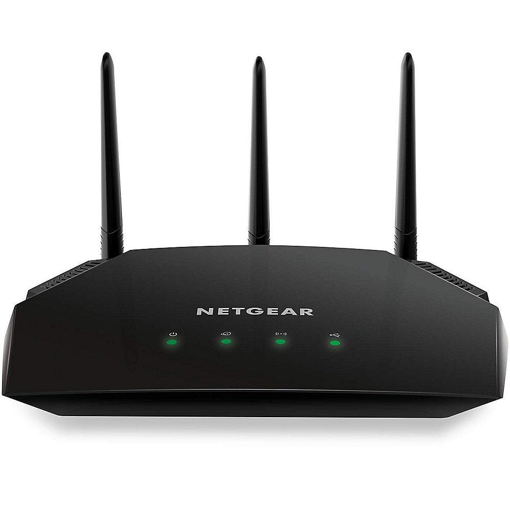 Netgear WAC124 AC2000 Dualband WLAN Router 4 Port Switch schwarz, Netgear, WAC124, AC2000, Dualband, WLAN, Router, 4, Port, Switch, schwarz