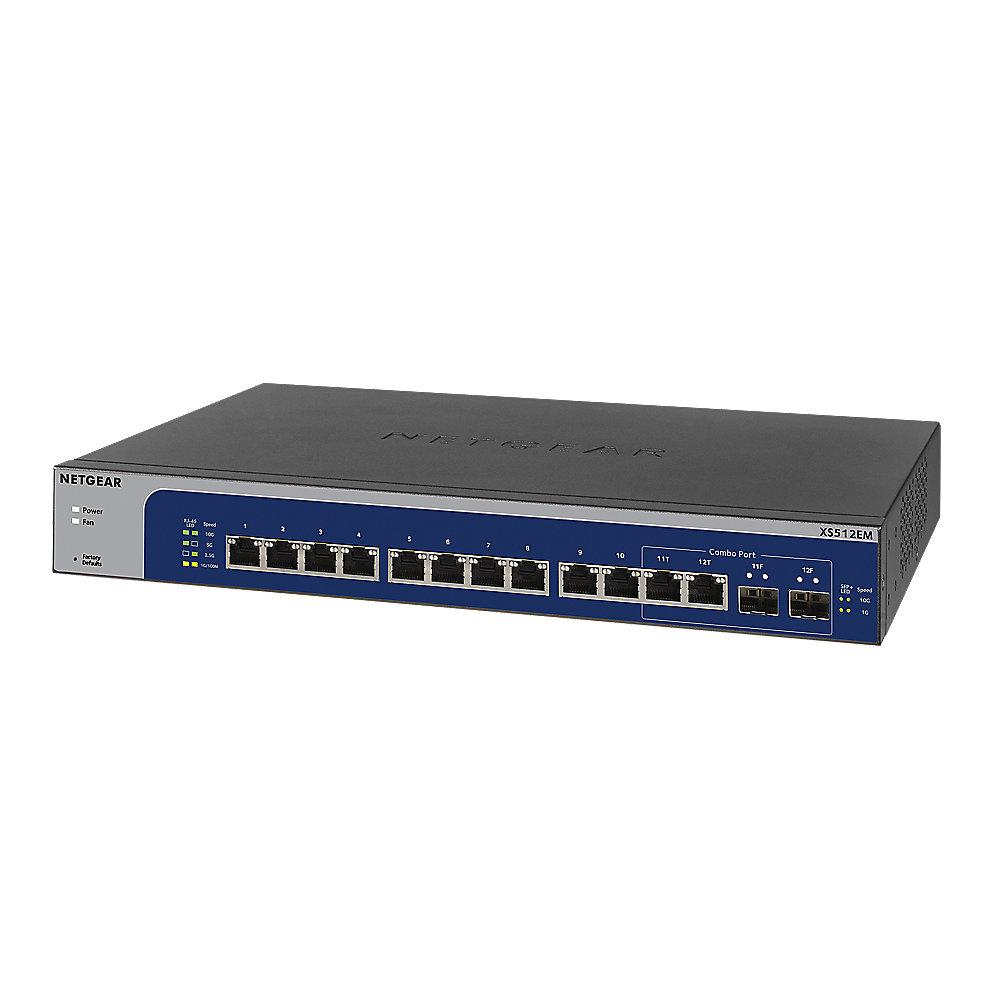 Netgear XS512EM 12x 10Gigabit/Multi Gigabit Smart Switch ( 2x 10G Combo SFP ), Netgear, XS512EM, 12x, 10Gigabit/Multi, Gigabit, Smart, Switch, , 2x, 10G, Combo, SFP,