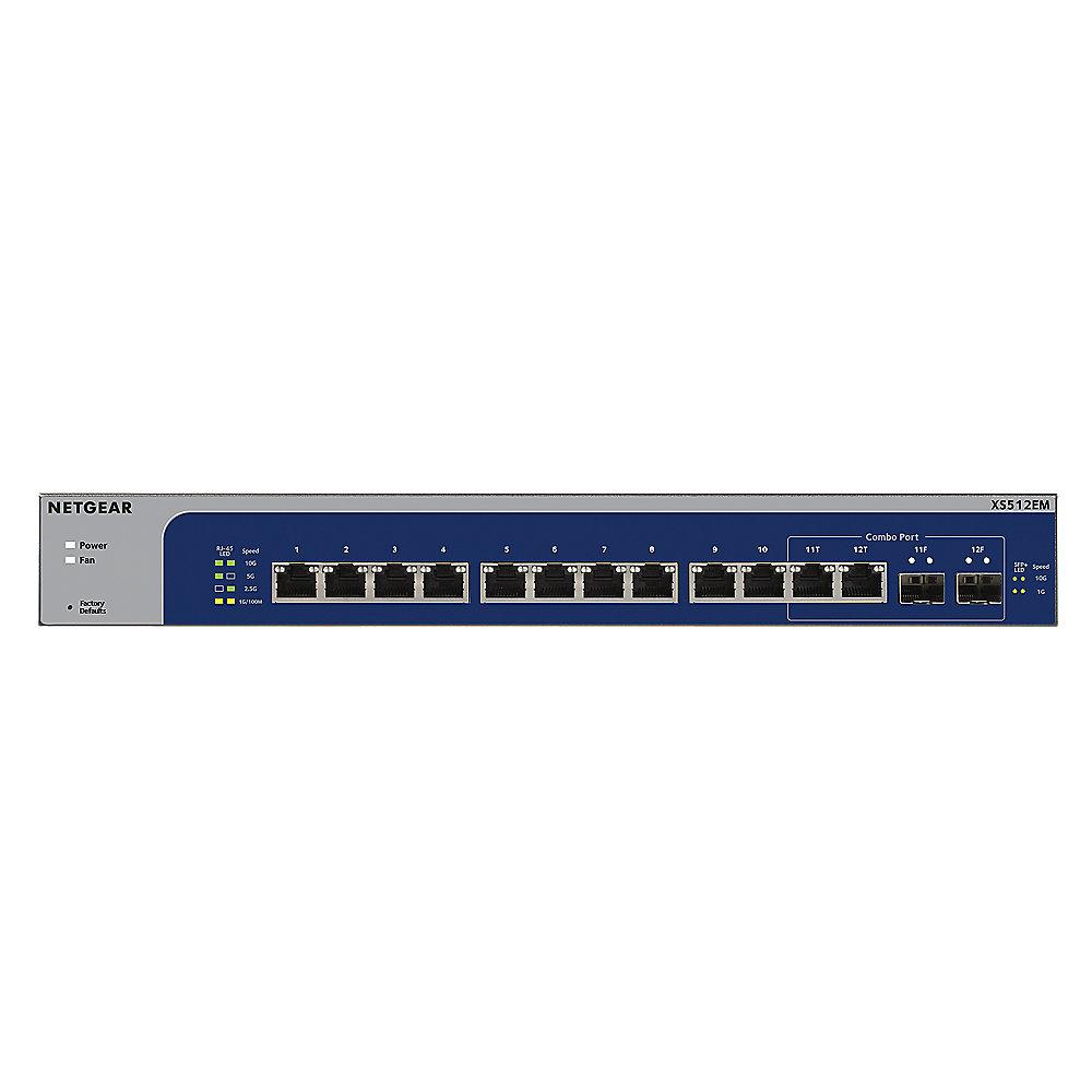 Netgear XS512EM 12x 10Gigabit/Multi Gigabit Smart Switch ( 2x 10G Combo SFP )