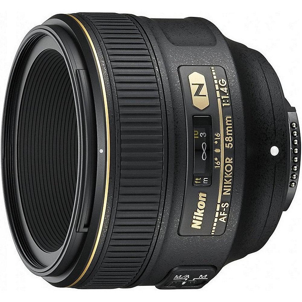 Nikon AF-S Nikkor 58mm 1:1.4G ED Festbrennweite Objektiv, Nikon, AF-S, Nikkor, 58mm, 1:1.4G, ED, Festbrennweite, Objektiv