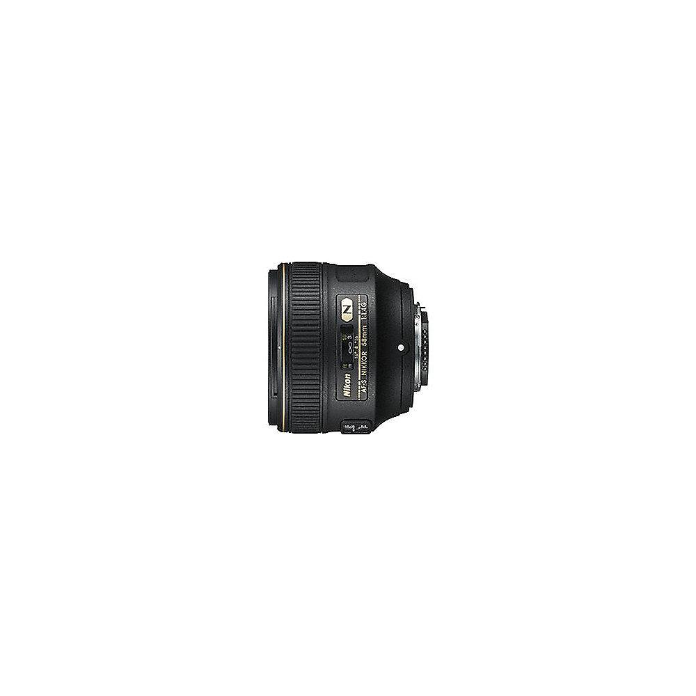 Nikon AF-S Nikkor 58mm 1:1.4G ED Festbrennweite Objektiv, Nikon, AF-S, Nikkor, 58mm, 1:1.4G, ED, Festbrennweite, Objektiv