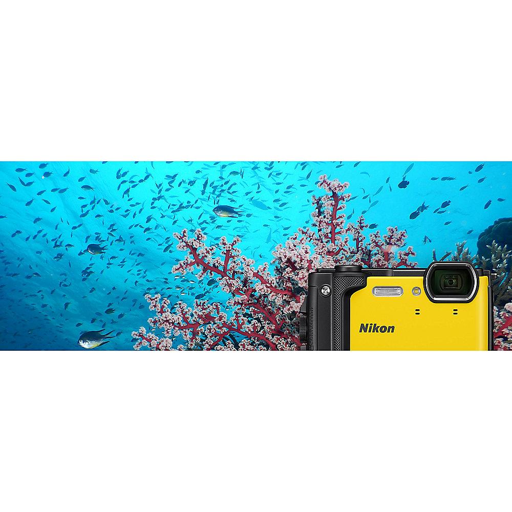 Nikon COOLPIX W300 Unterwasserkamera gelb, Nikon, COOLPIX, W300, Unterwasserkamera, gelb