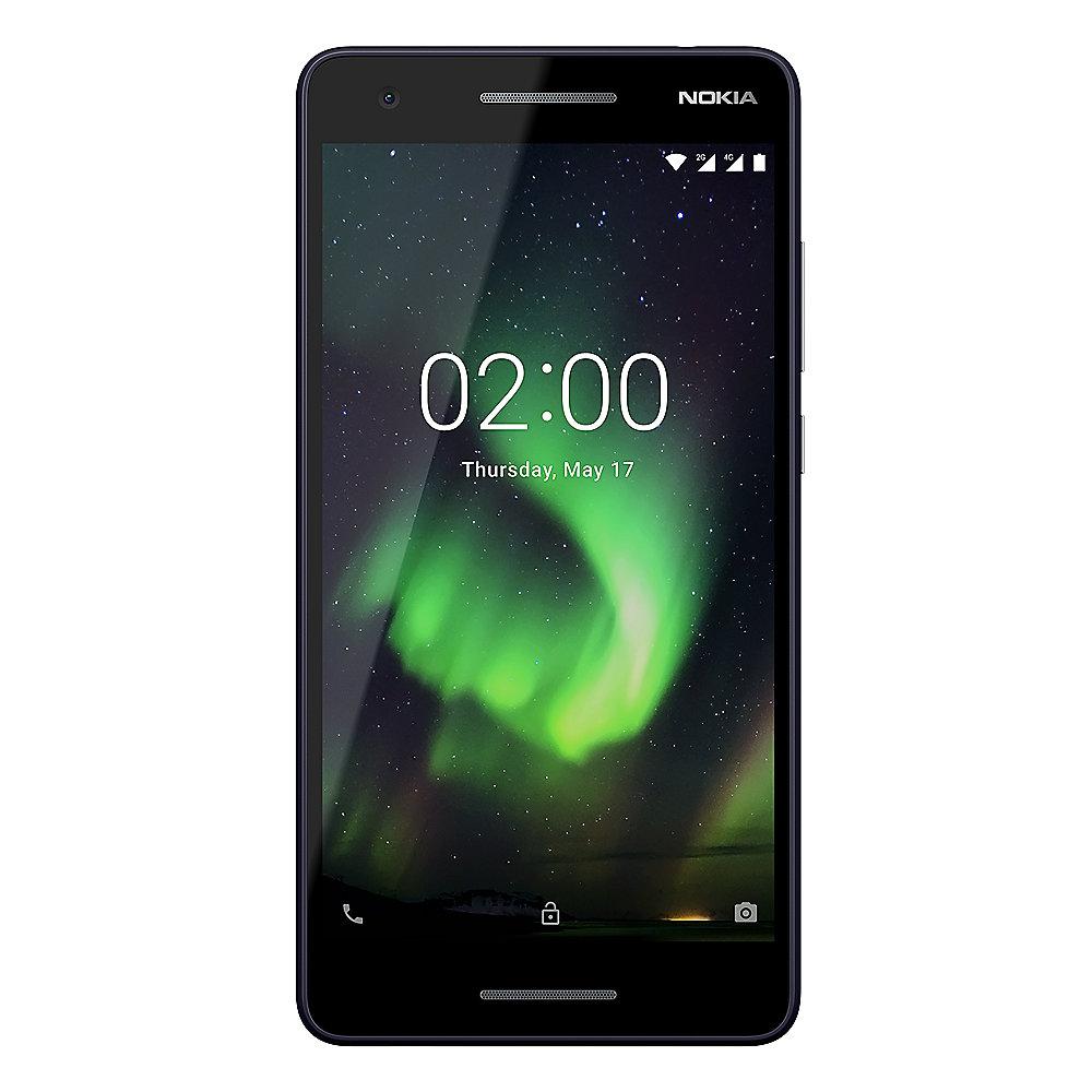 Nokia 2.1 (2018) Dual-SIM blau silber Android™ 8 Go Smartphone, Nokia, 2.1, 2018, Dual-SIM, blau, silber, Android™, 8, Go, Smartphone