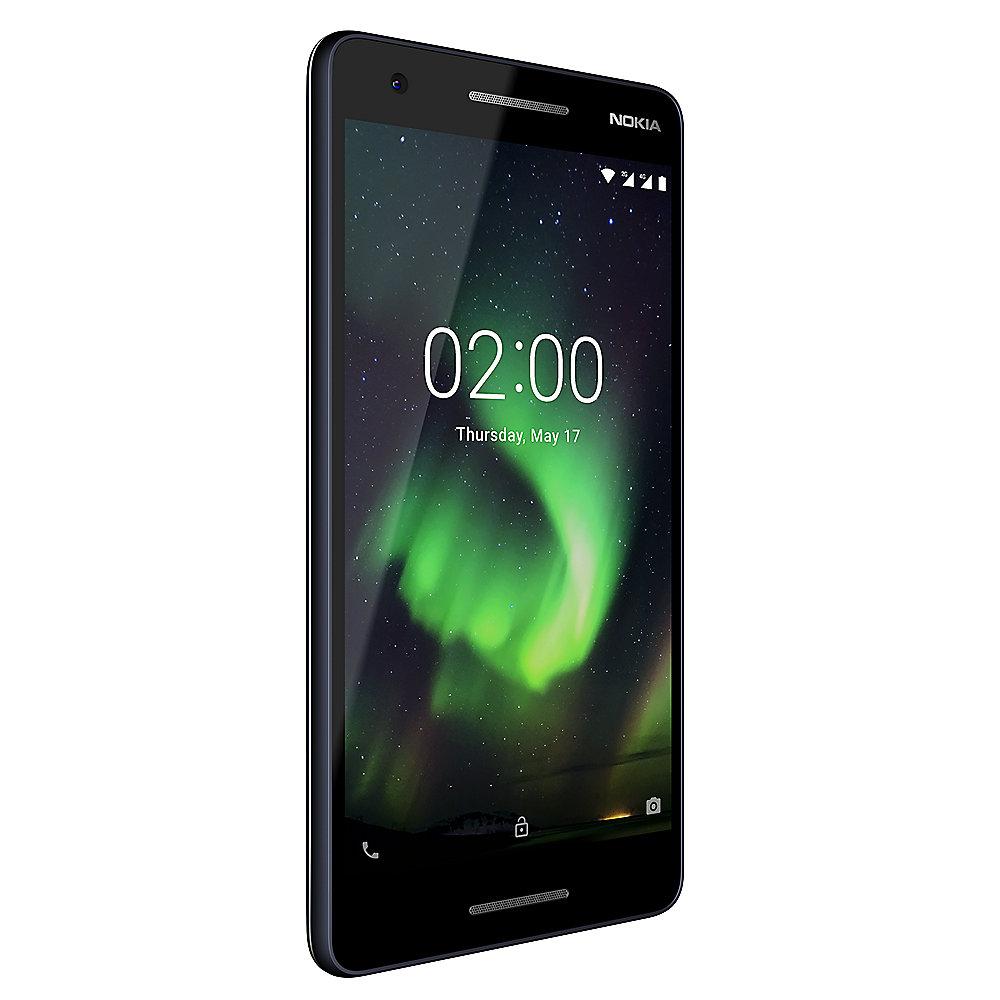 Nokia 2.1 (2018) Dual-SIM blau silber Android™ 8 Go Smartphone, Nokia, 2.1, 2018, Dual-SIM, blau, silber, Android™, 8, Go, Smartphone