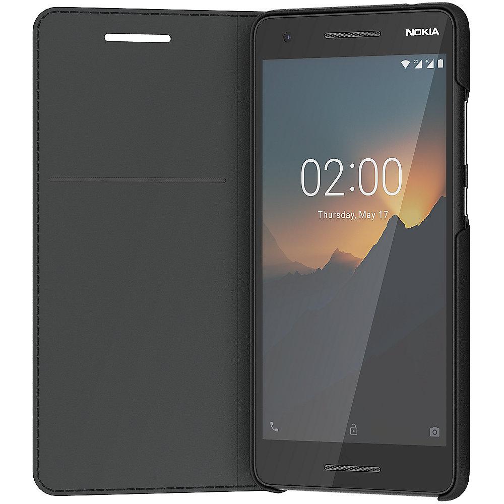 Nokia 2.1 - Flip Cover Stand CP-220, Black, Nokia, 2.1, Flip, Cover, Stand, CP-220, Black