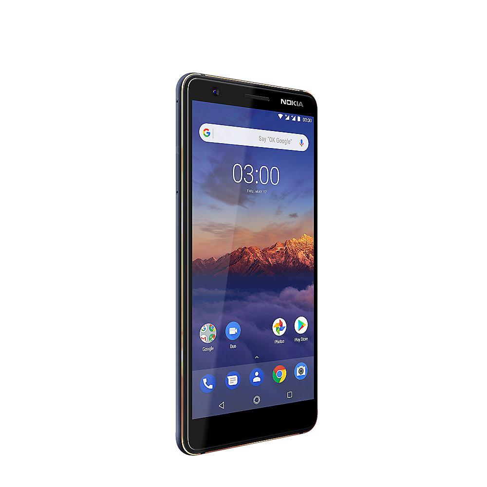 Nokia 3.1 (2018) 16GB Dual-SIM blau copper mit Android One, Nokia, 3.1, 2018, 16GB, Dual-SIM, blau, copper, Android, One