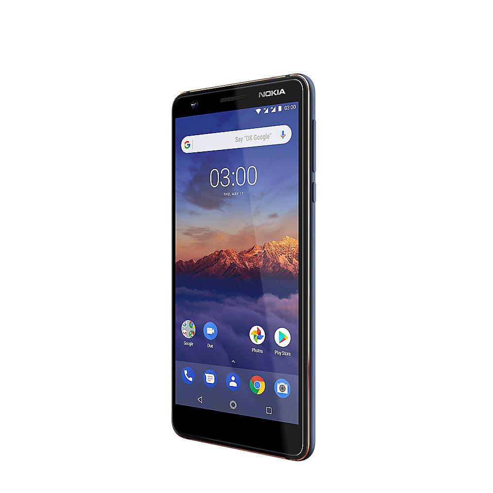 Nokia 3.1 (2018) 16GB Dual-SIM blau copper mit Android One, Nokia, 3.1, 2018, 16GB, Dual-SIM, blau, copper, Android, One