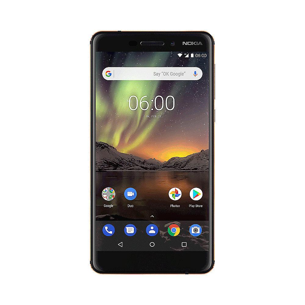 Nokia 6.1 (2018) 32GB black copper Dual-SIM Android 8.0 Smartphone