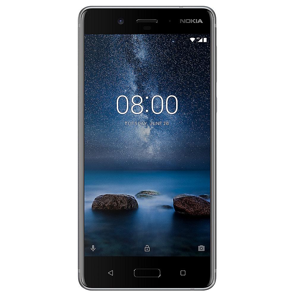 Nokia 8 64GB stainless steel Android 7.1 Smartphone, Nokia, 8, 64GB, stainless, steel, Android, 7.1, Smartphone