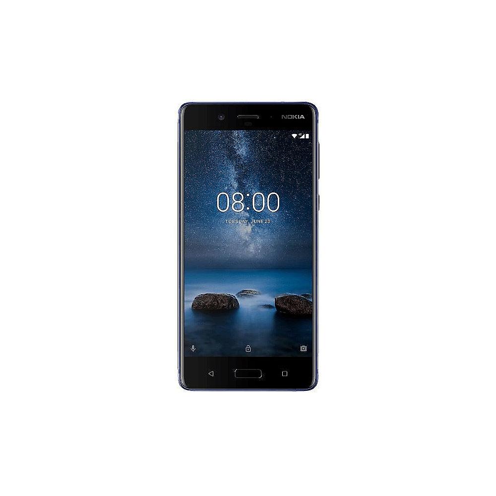 Nokia 8 glossy blue 128 GB Android 7.1 Smartphone *Kratzer auf dem Display*, Nokia, 8, glossy, blue, 128, GB, Android, 7.1, Smartphone, *Kratzer, dem, Display*