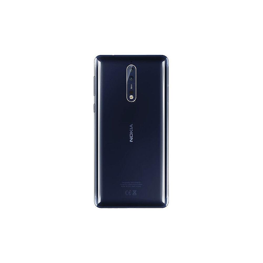 Nokia 8 glossy blue 128 GB Android 7.1 Smartphone *Kratzer auf dem Display*