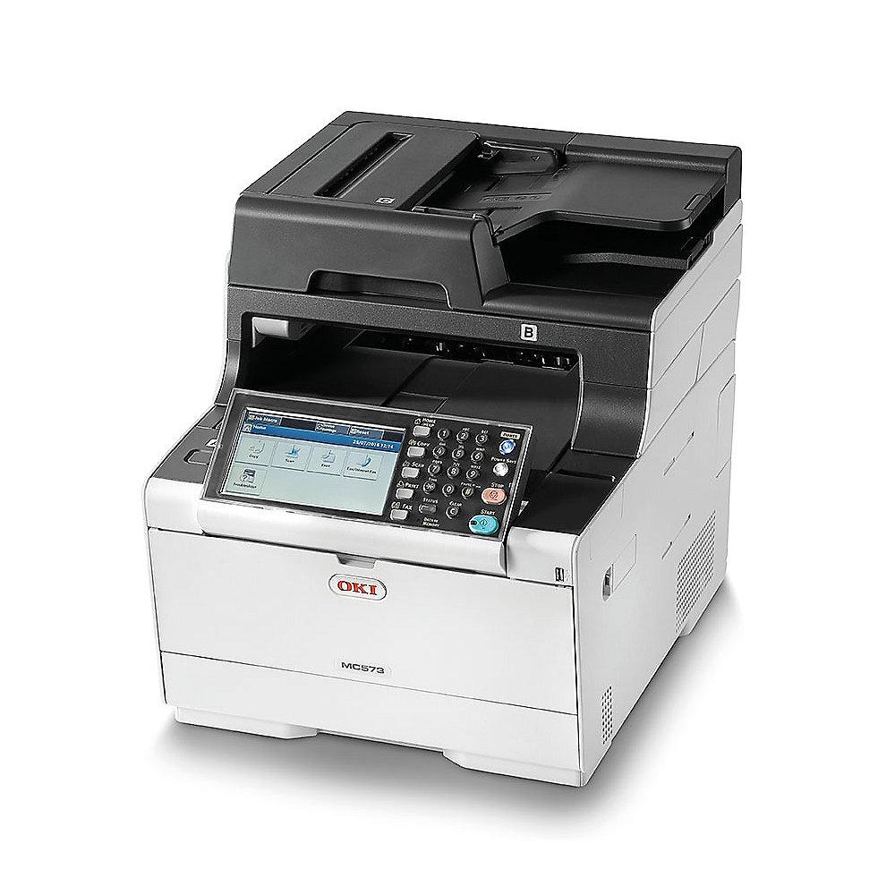 OKI MC573dn Multifunktionsfarblaserdrucker Scanner Kopierer Fax LAN, OKI, MC573dn, Multifunktionsfarblaserdrucker, Scanner, Kopierer, Fax, LAN