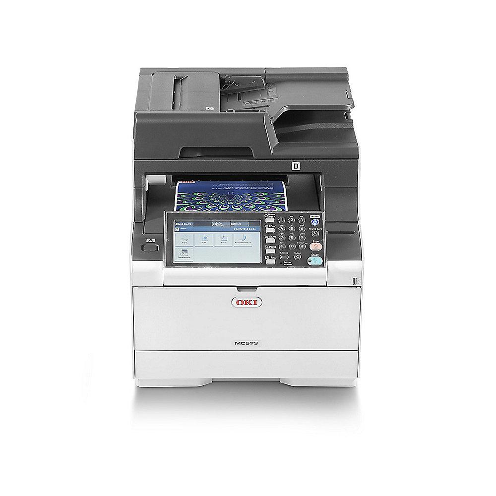 OKI MC573dn Multifunktionsfarblaserdrucker Scanner Kopierer Fax LAN