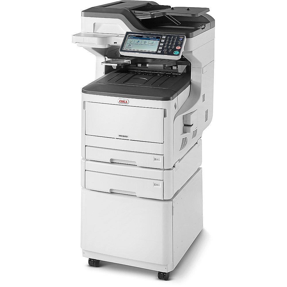 OKI MC853dnct Farblaserdrucker Scanner Kopierer Fax LAN  A3