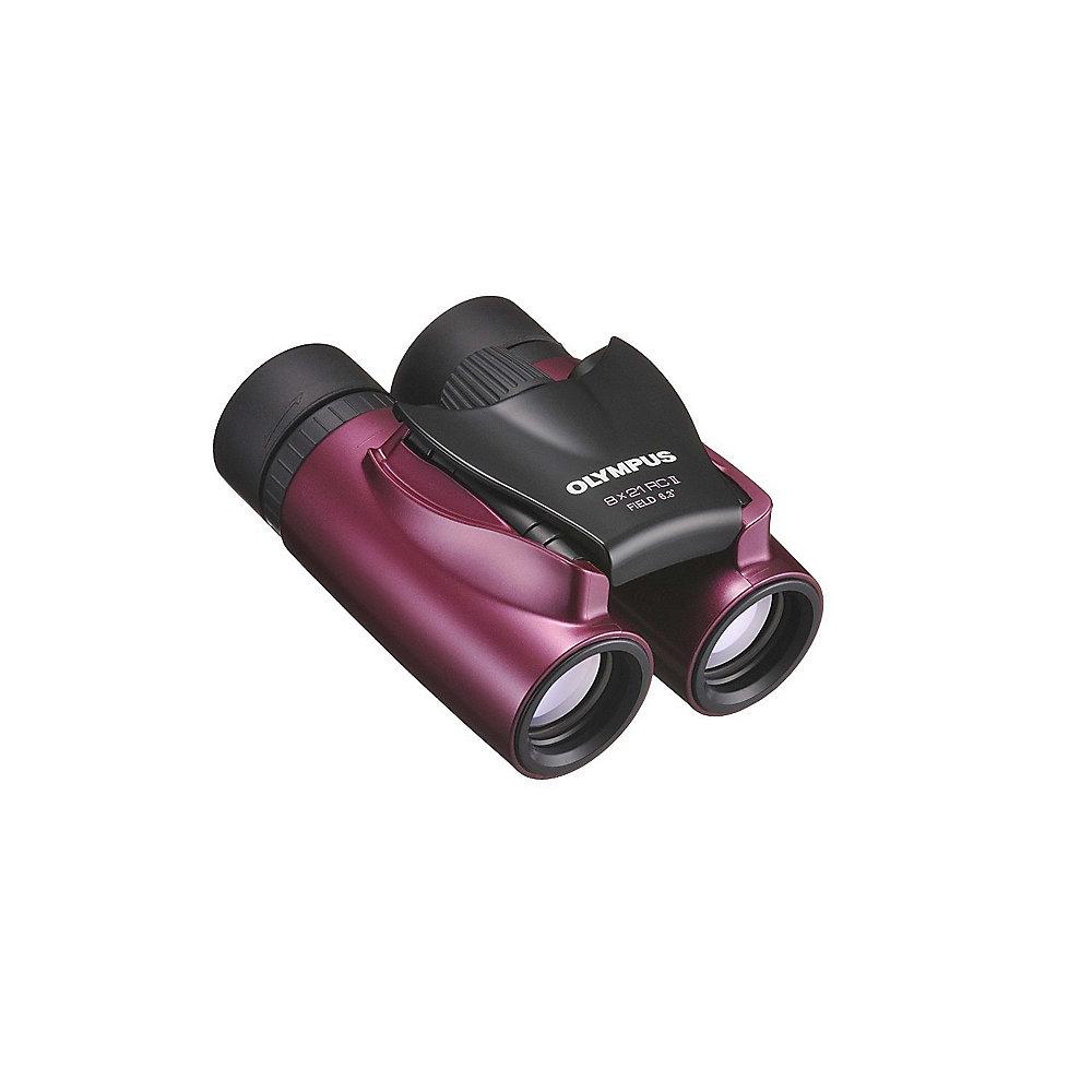 Olympus 8x21 RC II Slim Fernglas magenta inkl. Tasche